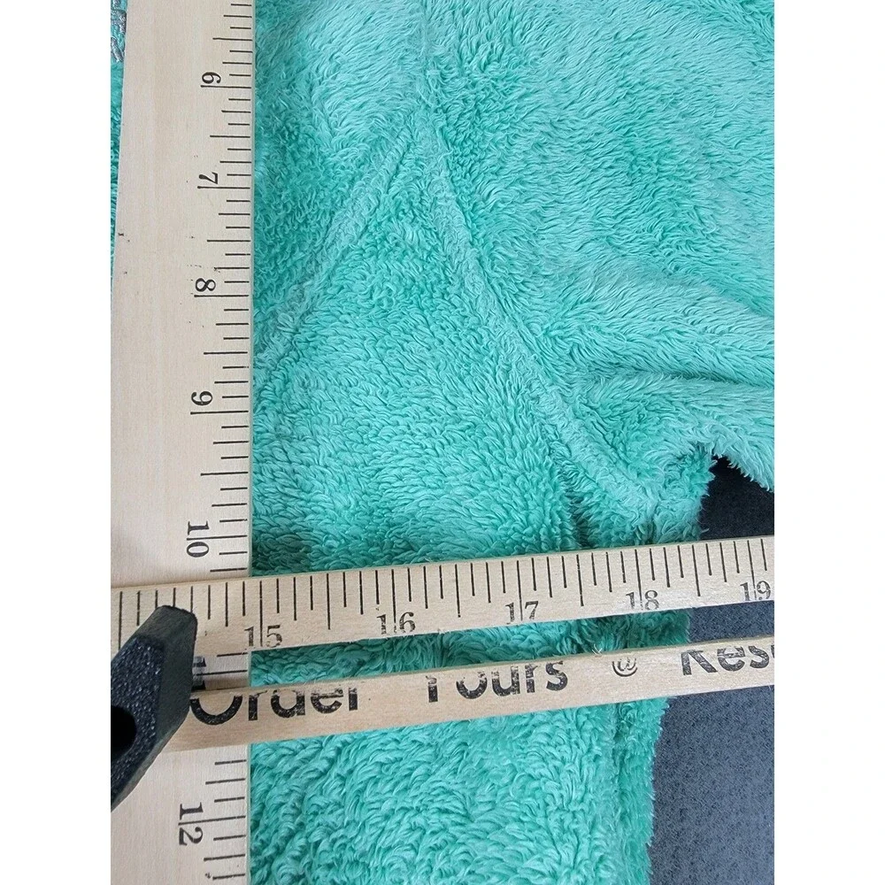 North Face Jacket‎ Girls XL Teal Fleece Full Zip Thumbholes Soft Outdoor Layer